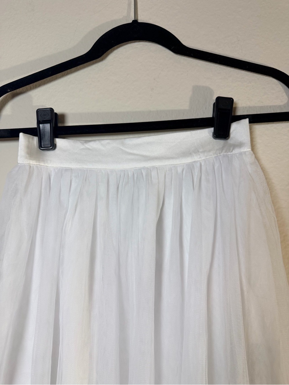 NWT Halara White Mesh Overlay Flowy Midi Tulle Skirt XS Balletcore - Picture 6 of 11